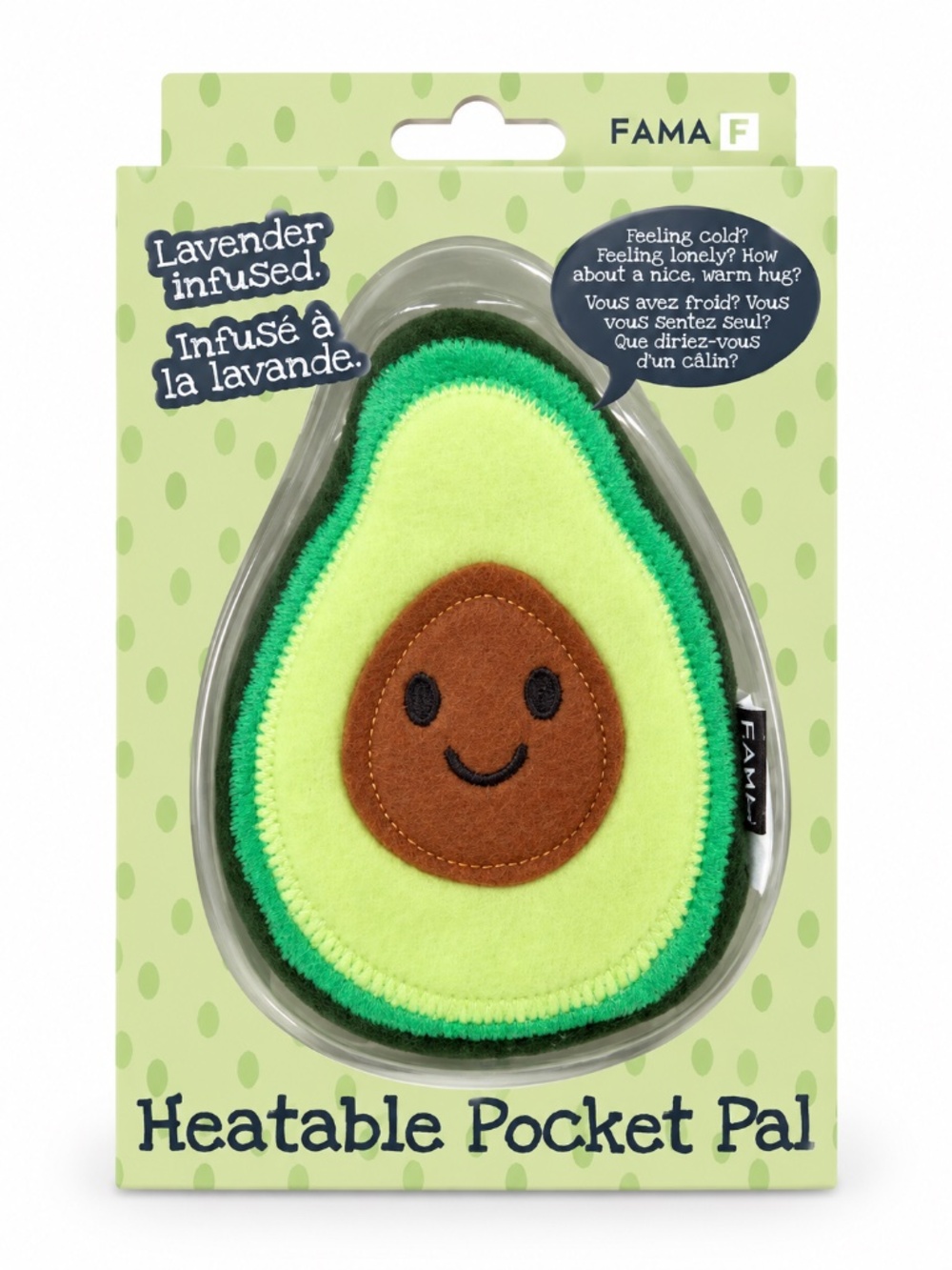 Heatable Avocado Pocket Pal Lavender Infused Heating Pack NWT